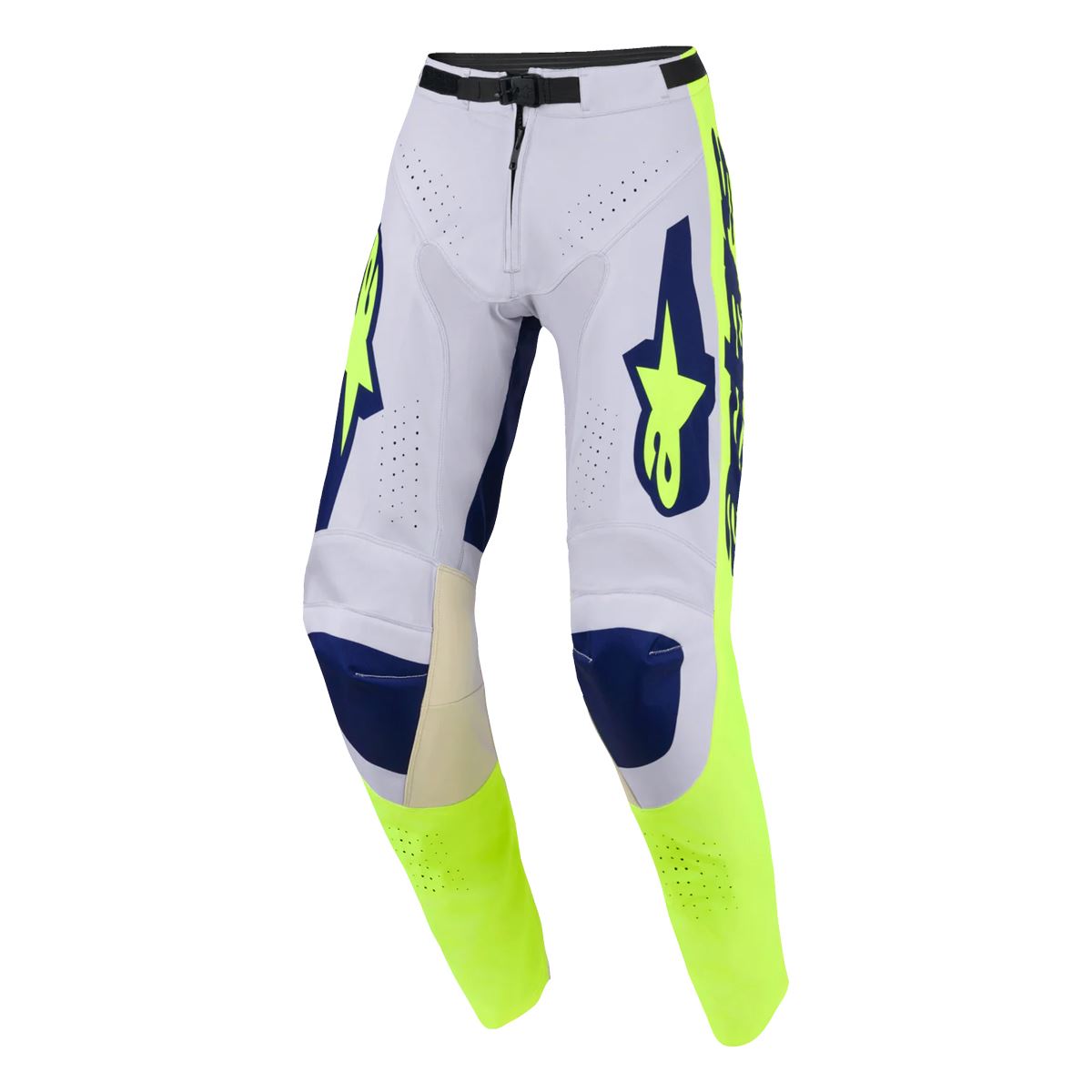 Alpinestars 2026 Racer Air Riway Motocross Pants Light Grey Yellow Flo Blue